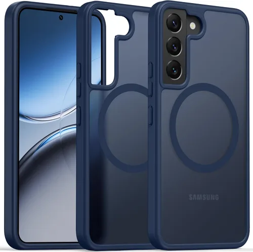 Miniatura 27 de Oterkin Funda magnética para Samsung Galaxy S24 Ultra mate, funda para teléfono S24 Ultra compatible con MagSafe, esmerilada, translúcida, a prueba