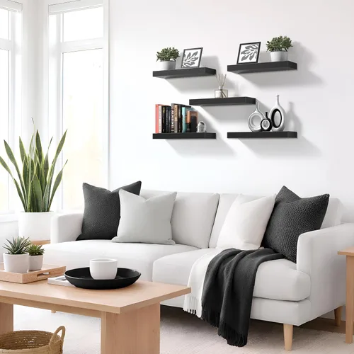 Miniatura 7 de Sorbus Estantes flotantes para pared, estante flotante de 16 pulgadas para cocina, dormitorio, sala de estar, baño, hogar y decoración de pared