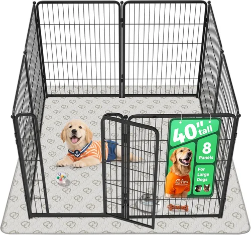 Miniatura 90 de FXW Homeplus Unleashed Corralito para Perros de Interior - Juego Sin Estrés y Seguro, Resistente de 24 Pulgadas 4 Paneles Corral para Cachorros