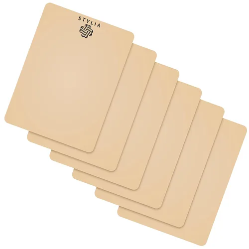 Miniatura 4 de Stylia Hoja de piel falsa de práctica de Microblading para tatuaje de cejas, piel falsa para tatuaje, aguja de micro cuchillas, maquillaje de cejas