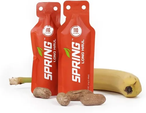 Spring Energy Wholesome Gi Freindly - Gel para correr, combustible perfecto para ciclistas, triatletas (paquete de 20) | Mantequilla de maní y