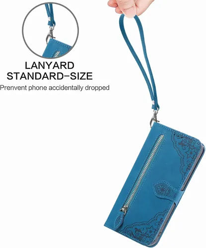 Miniatura 4 de bojioderf Funda compatible con Nothing Phone 1, compatible con Nothing Phone One (A063), cartera con cremallera, tarjetero con soporte abatible