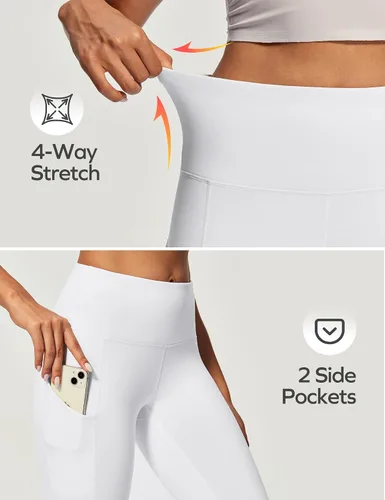 Miniatura 21 de Ewedoos - Leggings con forro de vellón y bolsillos para mujer, leggings térmicos de invierno para mujeres, pantalones de yoga y entrenamiento