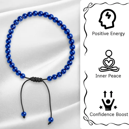 Miniatura 6 de Amazing Gemstone Crystal Anklet Ankle Bracelets for Women - Waterproof Beaded Healing Crystal Anklets, Plus Size Chakra Gemstone Bead Anklet