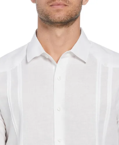 Miniatura 3 de Cubavera Camisa de manga corta con botones y mezcla de lino para hombre