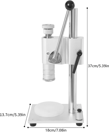 Miniatura 3 de Máquina tapadora manual de botellas de perfume, herramienta de sellado de tapas de 0.51 pulgadas/0.512 in, máquina taponadora de escritorio