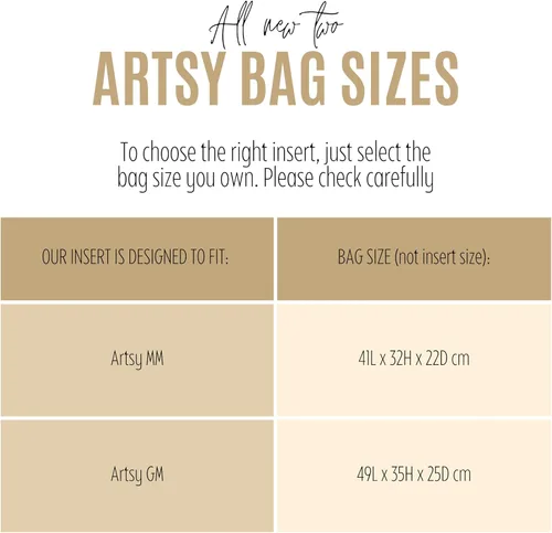 Miniatura 2 de Divitize Organizador de bolso de alta calidad compatible con LV Artsy MM/GM, inserto de fieltro hecho a mano de 0.079 pulgadas, forma cónica