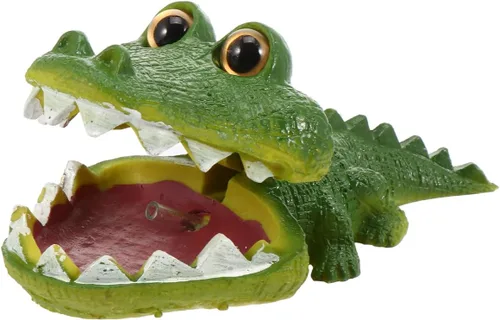 iplusmile Adornos de pecera, adorno de acuario, decoración de animales, acuario, caimán acuario, decoración de paisaje, decoración de acuario