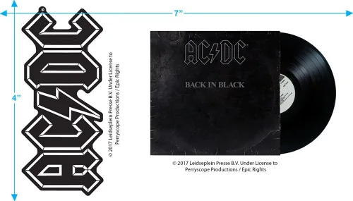 Miniatura 6 de Popfunk ACDC Back in Black Logo Sudadera con capucha