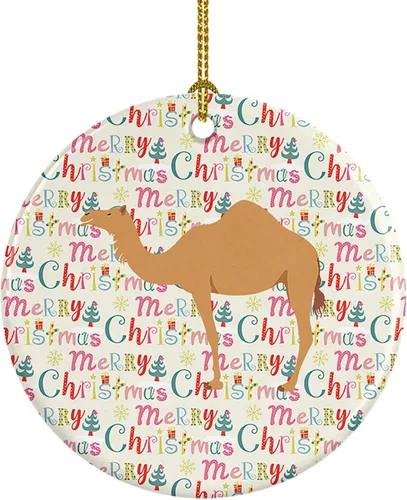 Miniatura 120 de Caroline's Treasures Adorno de cerámica de avestruz común para árbol de Navidad, decoración colgante para el hogar, Navidad, vacaciones, fiesta