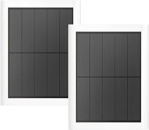Panel Solar Ring (2ª Generación), Paquete de 2 Cargador de Panel Solar Ring de 5W con Soporte y Cable de Extensión de 12 Pies para Cámara Stick Up y