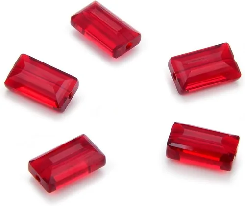 Miniatura 17 de 25 piezas Adabele cuentas austriacas de cristal facetado de 14 mm, rectangulares sueltas, amatista, compatibles con cristales Swarovski Preciosa
