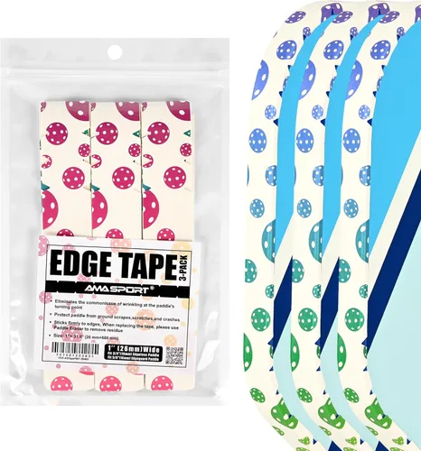 Miniatura 28 de PICKLETECH Pickleball Edge Guard Tape – Pink Unicorn Pattern Edge Tape for Pickleball Paddle - Fit Perfectly Curved Edge - No Wrinkling Sonrisa verde