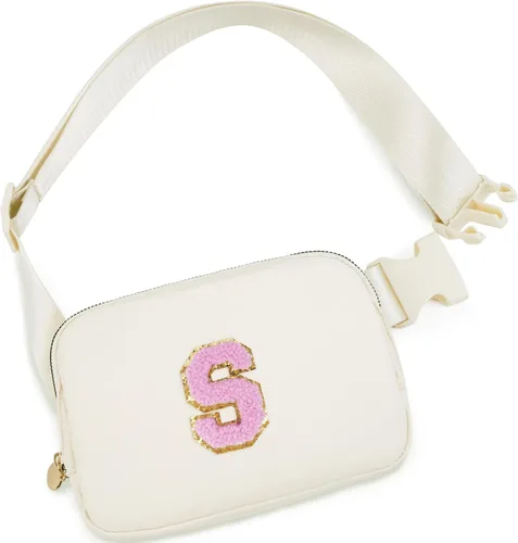 Miniatura 80 de Bolsa de cinturón para niñas y mujeres, bolsas cruzadas, riñonera, riñonera personalizada, Negro, Small