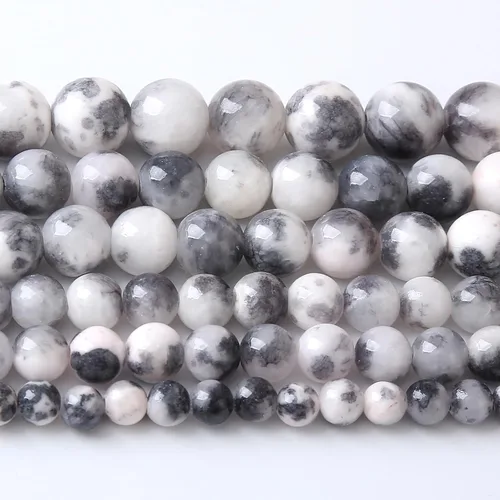 Miniatura 113 de 100 cuentas redondas sueltas de hematita negra de grado AAA para hacer joyas y pulseras