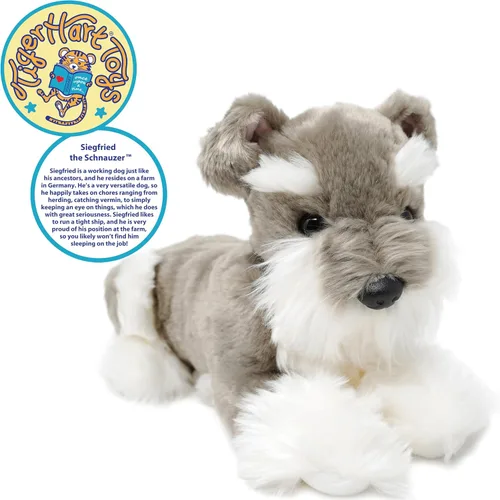 Miniatura 4 de TigerHart Siegfried El Schnauzer - Juguete de peluche de 13 pulgadas
