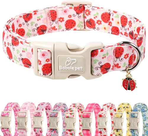 Miniatura 29 de Collar de otoño para perro, lindo collar de cachorro con hojas de otoño, ligero, cómodo, ajustable, para mascotas pequeñas, medianas y grandes
