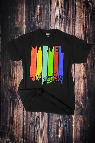 Miniatura 2 de Marvel Camiseta Avengers Color Daze Distressed Adulto Hombre