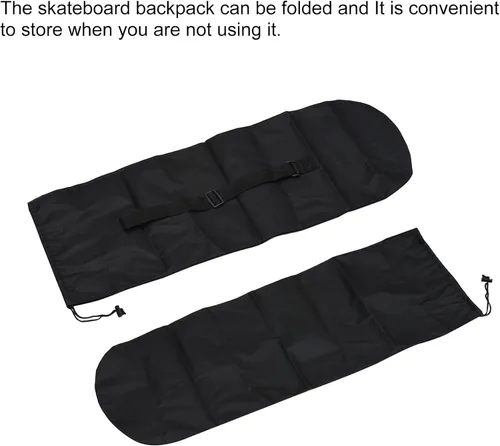 Miniatura 5 de PATIKIL Bolsa para monopatín de 34.6 x 12.5 pulgadas, mochila impermeable portátil con una sola correa para el hombro para patineta de viaje