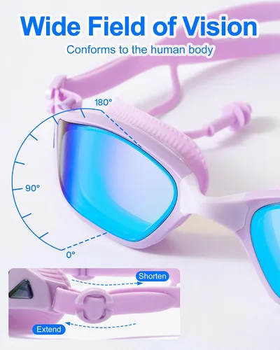 Miniatura 6 de Swim Goggles Anti-Fog UV Protection Leak-Proof Swimming Goggles for Men Women Teens Adults Pool Swim Glasses