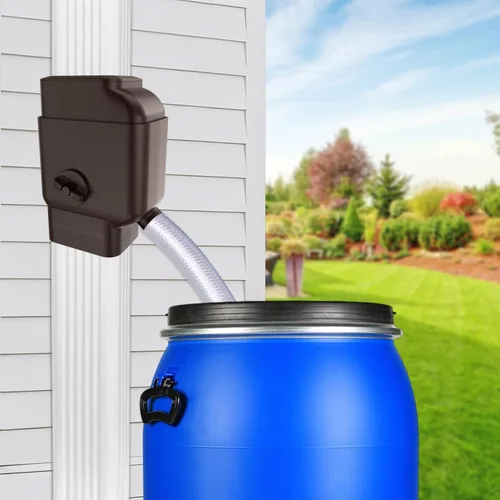 Miniatura 2 de Prestantious Desviador de bajante con filtro integrado para bajante de 2 x 3 pulgadas y 3 x 4 pulgadas, sistema de recolección de agua de lluvia