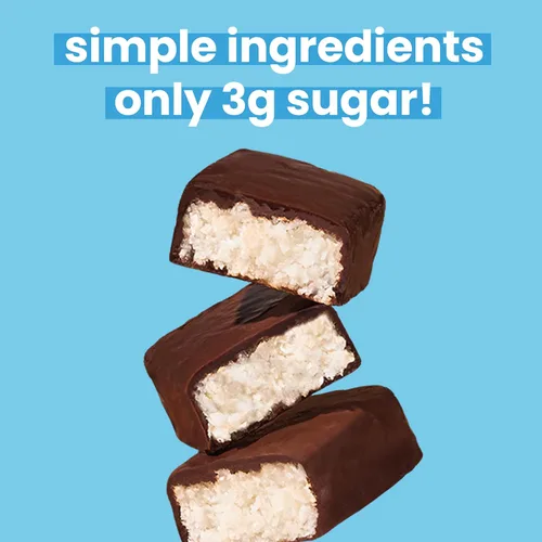 Miniatura 3 de UNREAL Barras de Chocolate Oscuro con Coco (Bolsa Tamaño Económico) Veganas, 3g de Azúcar y 3 Ingredientes Simples Sin OMG, Sin Gluten