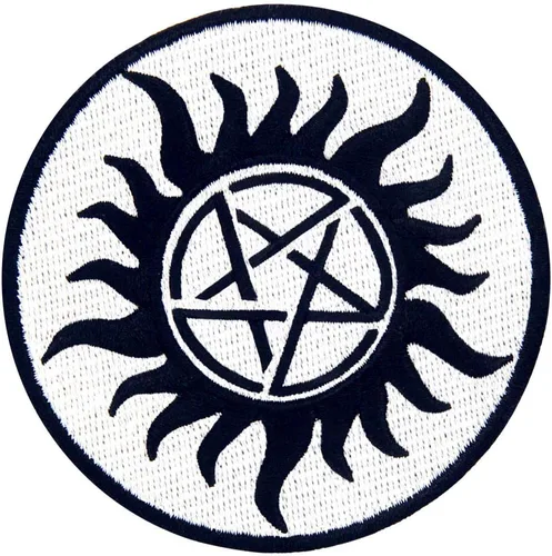 Miniatura 3 de Símbolos de protección contra demonios parche bordado apliques hierro en coser en emblema
