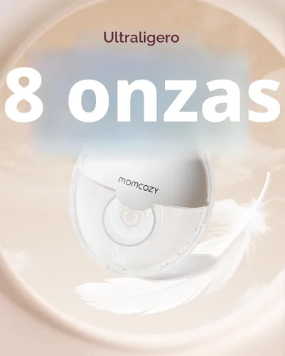 Miniatura 5 de Momcozy M5 Lite - Bomba extractora de leche manos libres portátil, brida DoubleFit para comodidad como la del bebé, 3 modos y 9 niveles de succión