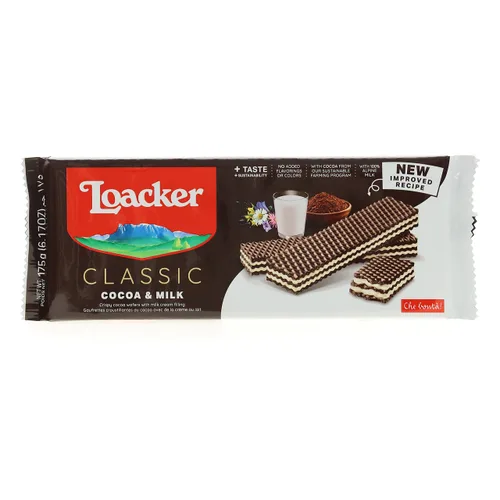 Miniatura 16 de Loacker Classic Wafers Mix - Galletas de obleas crujientes surtidas de primera calidad, paquete variado, avellana, chocolate, vainilla, chocolate