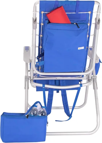 Miniatura 8 de Mochila acolchada de alta resistencia para adultos con reposapiés y bolsa enfriadora Coloque plana, 5 posiciones reclinables Bolsa térmica