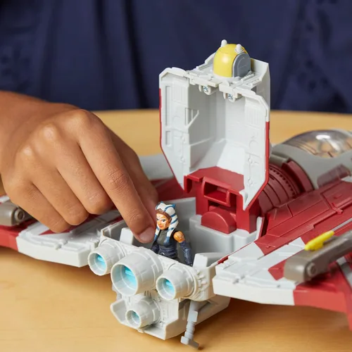 Miniatura 3 de STAR WARS Mission Fleet T-6 Jedi Shuttle, juego de figuras de acción Ahsoka a escala de 2.5 pulgadas, barcos, juguetes para niños y niñas de 4 años