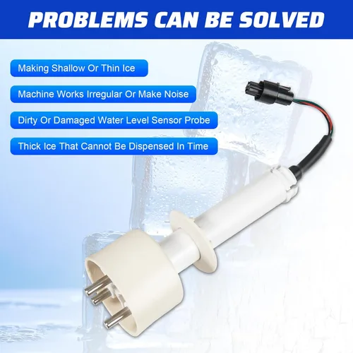 Miniatura 3 de AUTOBABA 000016053 Kit de sonda de nivel de agua de hielo con arnés compatible con máquinas de hielo Manitowoc piezas I0600, I1400, ID0522A y más