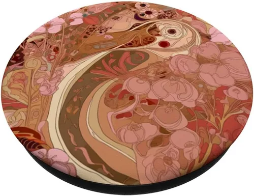 Miniatura 2 de PopSockets Art Nouveau Flores, jardín y naturaleza floral PopSockets intercambiables PopGrip