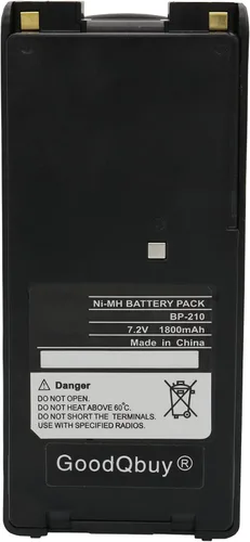 Miniatura 2 de BP-210 1800mAh Reemplazo de radio bidireccional Ni-MH Batería para radios ICOM BP-209 BP-222 BP-209N BP-210N BP-222N IC-A6 IC-A24 IC-F30GT IC-F30GS