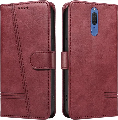 Miniatura 118 de Funda con tapa para Huawei Nova Lite 3, protección de 360 grados, a prueba de golpes, de piel sintética, con función atril y 3 ranuras