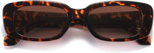 Miniatura 4 de kimorn Lentes de sol rectangulares para mujeres y hombres, modernos, retro, a la moda, gafas de sol vintage de los años 90, protección UV 400, marco