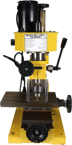 Miniatura 3 de Erie Tools. Máquina mini fresadora con velocidad variable.Taladro de mesa, mecanización por transmisión por engranaje con tope de profundidad