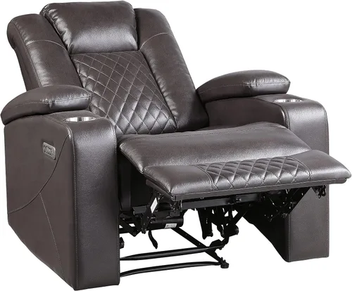 Miniatura 6 de Lexicon Juego de sofá reclinable eléctrico, juego de sofá reclinable eléctrico de 2 piezas, sofá reclinable y sofá biplaza reclinable para sala