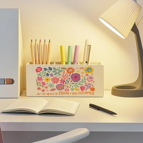Miniatura 7 de Soporte floral bohemio para bolígrafo de salud mental para escritorio, educación especial, imprescindible en el aula, para autismo, TDAH