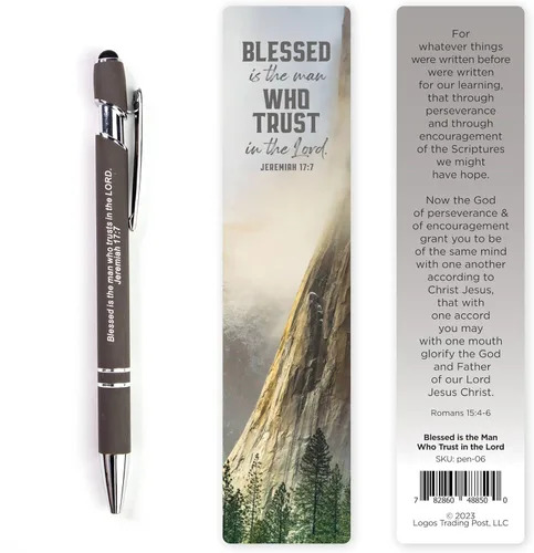 Miniatura 11 de Regalo del Hombre de Dios, Bolígrafo con Versículo Bíblico con Marcapáginas – 1 Timoteo 6:11 – Bolígrafos Bíblicos Inspiradores para Devoción