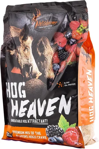 Miniatura 2 de Wildgame Innovations Hog Heaven - Atrayente de caza de 5 libras Alimento granular de cerdo nutritivo con sabor a bayas de larga duración, potente