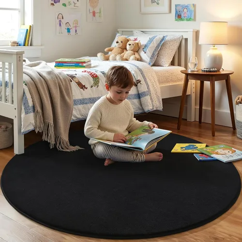 Miniatura 70 de Amearea Alfombras modernas para dormitorio, sala de estar, alfombra de espuma viscoelástica gruesa de 4 x 6 pies, alfombra de espuma viscoelástica