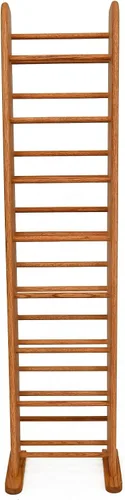 Miniatura 5 de Wood Shed Hill 04 Series - Estante de almacenamiento de CD estilo clavija, estante de almacenamiento de madera de roble real y estantes de Miel