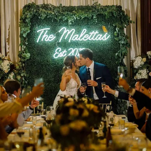 Miniatura 4 de Letrero de neón personalizado con nombre, luz LED, letreros de neón personalizables para decoración de pared, dormitorio, boda, fiesta, bar, tienda