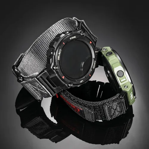 Miniatura 4 de SMITHA Correas de reloj compatibles con Amazfit T-Rex, T-Rex PRO, T-Rex 2, T-Rex 3 o T-Rex 3 PRO (1.890 in)/(1.732 in), T-Rex Ultra 1/2, correa Gris