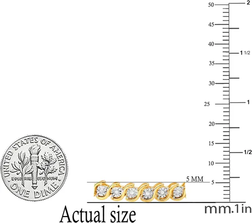 Miniatura 2 de Dazzlingrock Collection - Juego de pulseras de diamantes blancos redondos