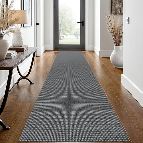 Miniatura 113 de EARTHALL Alfombra de pasillo 3x14 pies, alfombras lavables extra largas para pasillos, tejidas, antideslizante, alfombra trenzada para entrada