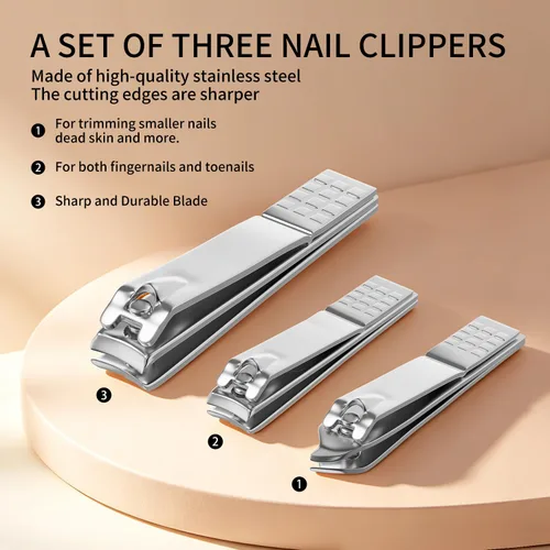 Miniatura 3 de ZIZZON Kit de manicura y pedicura, cortaúñas, juego de 12 piezas, kit de aseo profesional, herramientas de uñas con lujoso estuche de viaje