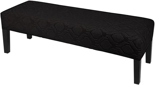 Miniatura 39 de SearchI Funda de banco de comedor, fundas de asiento de banco largas elásticas lavables, funda rectangular para banco de mesa de comedor, para Beige