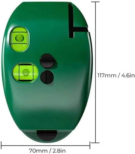 Miniatura 2 de Báscula láser electrónica de 90 grados, nivel Lazer 2023, nivel láser de línea cruzada autonivelante verde con líneas horizontales y verticales